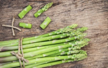 Asparagus tied with twine