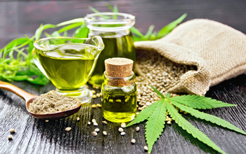 Table full of hemp products